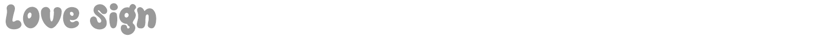 Love Sign font preview